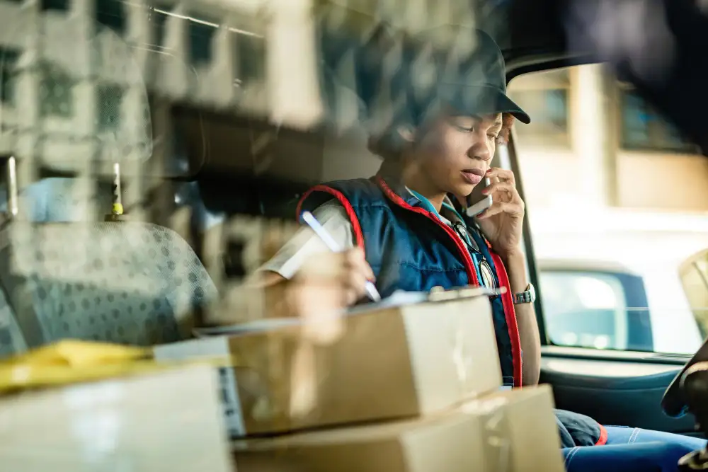 Logistics Company driver calling